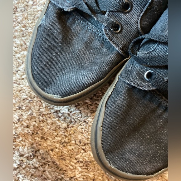 Vans Bishop Mens Shoes Size 9 Athletic Waxed Denim Black Gum Lace-Up Sneakers - Picture 6 of 6